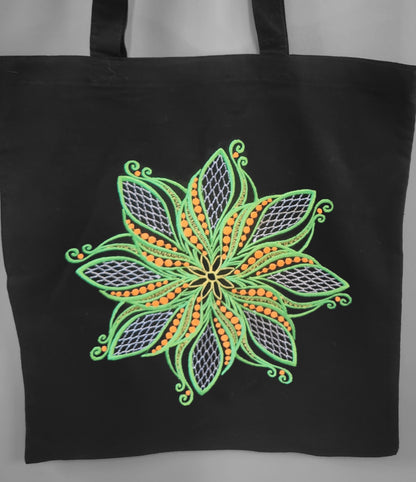 Tote Bag: Green Spiral