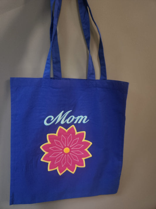 Tote Bag: Mom Flower