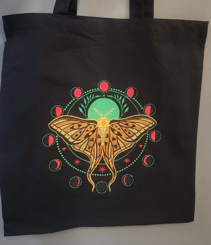 Tote Bag: Moth Moon Cycle